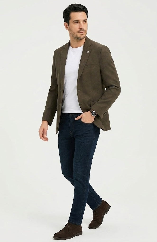 White Label Tapered Fit Jacket - Brown