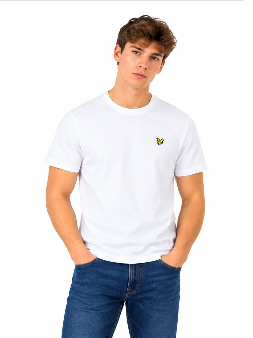 Lyle & Scott Cotton Crew Neck T-Shirt - White