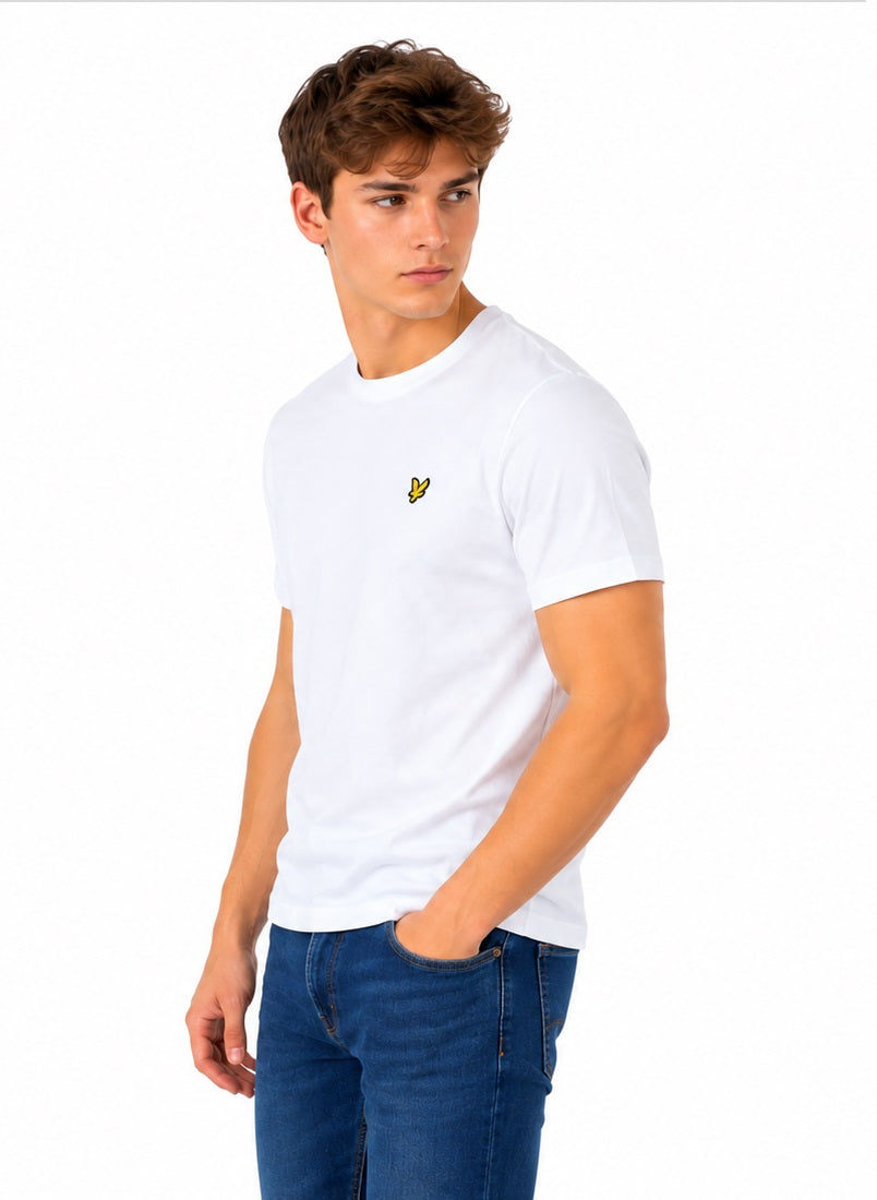 Lyle & Scott Cotton Crew Neck T-Shirt - White