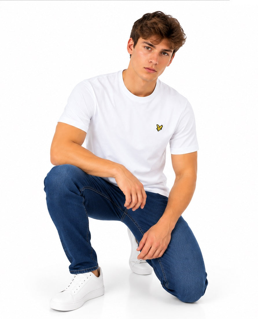 Lyle & Scott Cotton Crew Neck T-Shirt - White