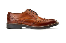 Base London York Brogue Leather Shoes - Washed Tan