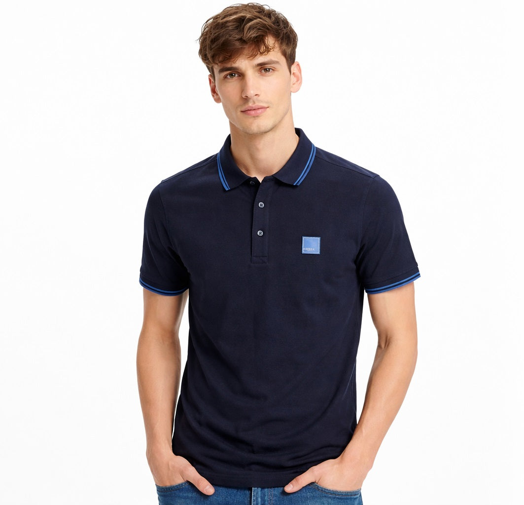 Diesel Sport Zale Short Sleeve Polo Shirt - Navy