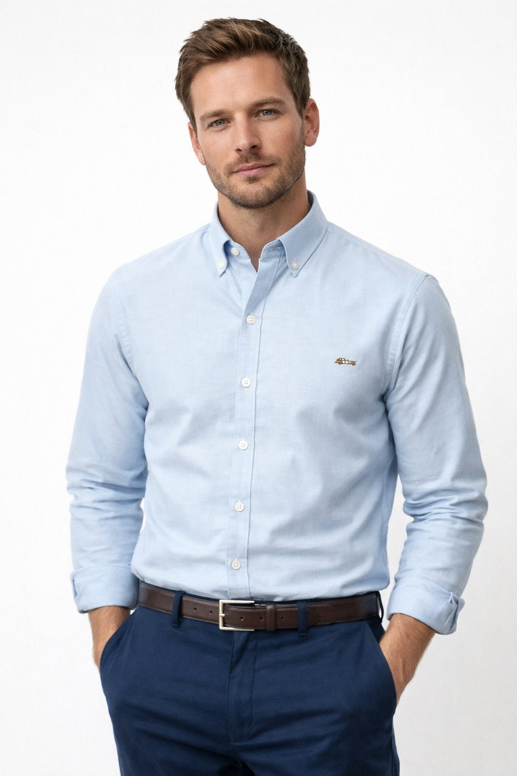 Dario Beltran Zamina Regular Fit Long Sleeve Shirt 2262 - Blue