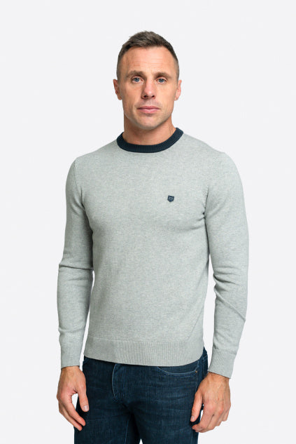 XV KINGS Abbotsdale Crew Neck Sweater - Smokeless
