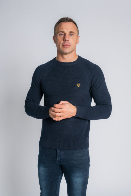 XV KINGS Albi Crew Neck Sweater - Classic Navy