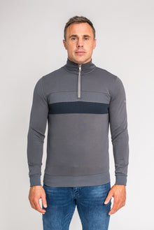 XV KINGS Anthem Half Zip Sweater - Wolfhound