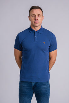 XV KINGS Barrhaven Polo Shirt - Petrol Blue Dot
