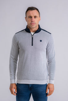 XV KINGS Brisbane Half Zip Sweater - Ocean Drift