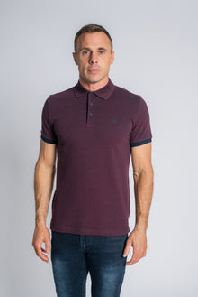 XV KINGS Drovers Polo Shirt - Plum Dot