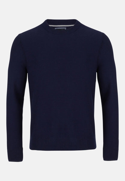 6th Sense Embassy Crew Neck Sweater O# - Maritime Blue