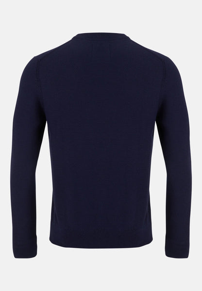 6th Sense Embassy Crew Neck Sweater O# - Maritime Blue