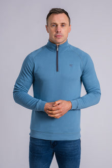 XV KINGS Falcons Half Zip Sweater - Seaglass Blue
