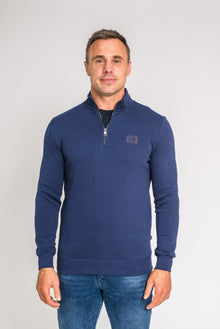 XV KINGS Iron Titans Half Zip Sweater - Cobalt