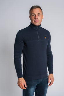 XV KINGS Narbonne Half Zip Sweater - Classic Navy