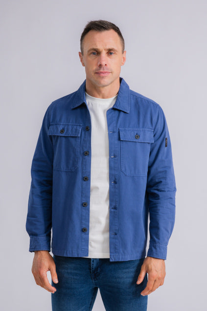 XV KINGS Northlakes Long Sleeved Over Shirt - Cobalt