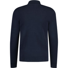 Original Penguin Retro Tipped Half Zip Sweatshirt - Dark Sapphire
