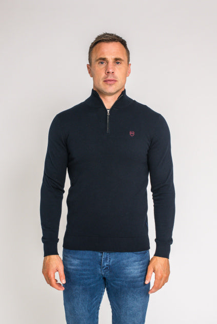 XV KINGS Perpignan Half Zip Sweater - Classic Admiral