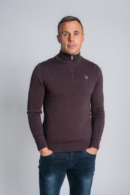 XV KINGS Perpignan Half Zip Sweater - Coco