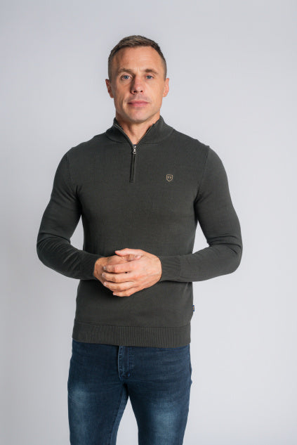 XV KINGS Perpignan Half Zip Sweater - Noble Fir