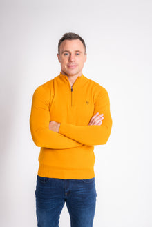 XV KINGS Petersham Half Zip Sweater - Honeycomb
