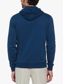 Original Penguin Sticker Pete Organic Cotton Fleece Hoodie - Poseidon Blue