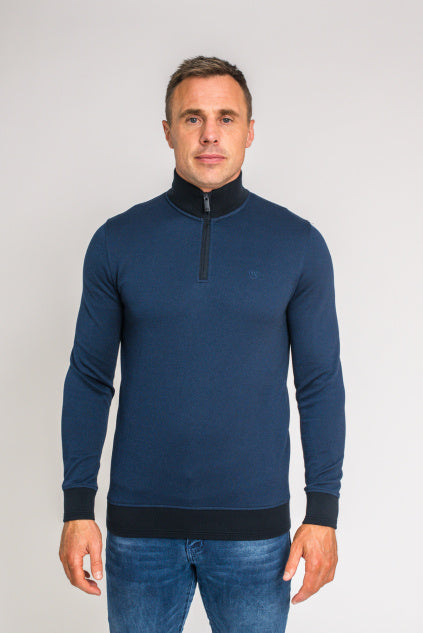 XV KINGS Ravens Half Zip Sweater - Classic Navy