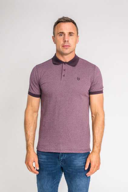 XV Kings Shimizu Polo Shirt - Plummed Blocks