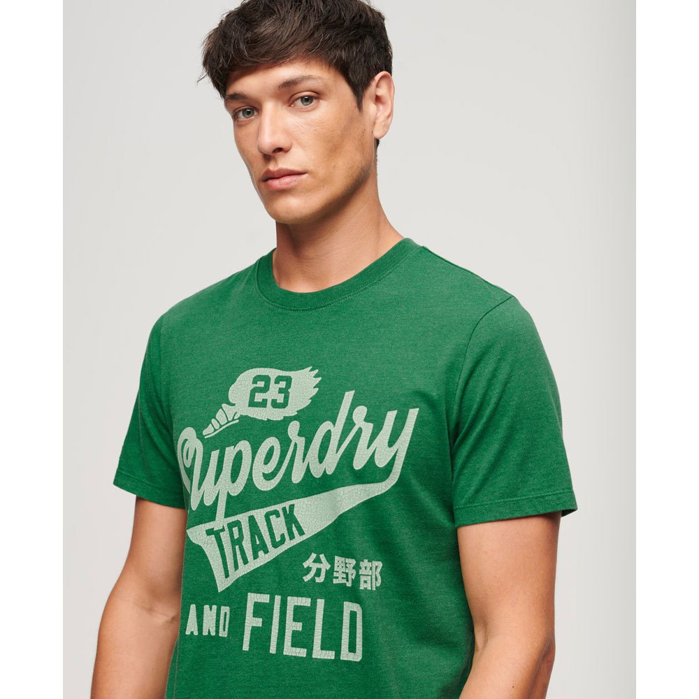 Superdry College Scripted Graphic T-Shirt - Bowling Green Marl