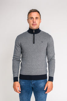 XV KINGS Takapuna Half Zip Sweater - Classic Ghost