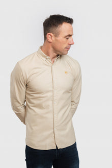 XV KINGS Tesoni Oxford Long Sleeved Shirt - Ecru