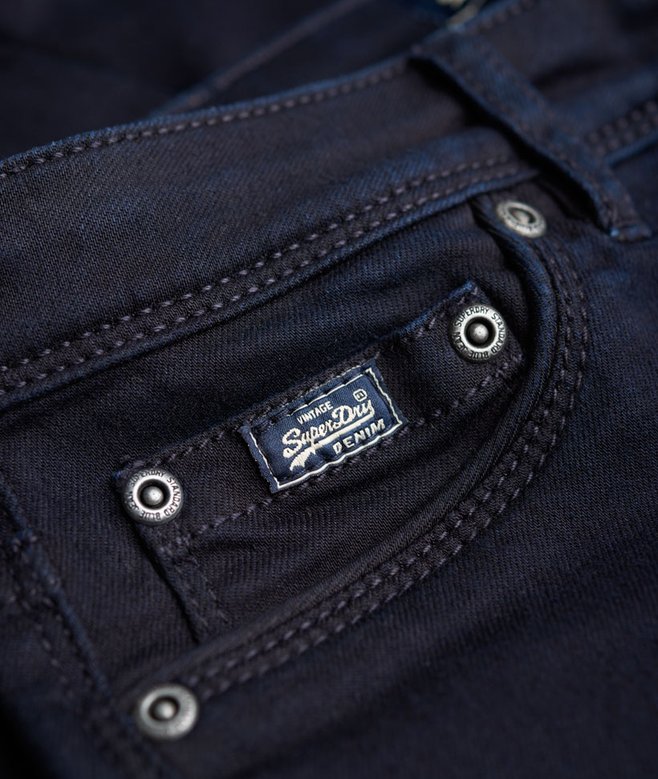 Ladies Superdry Alexia Jeggings - Rinse Blue Black