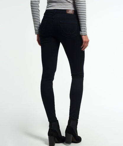 Ladies Superdry Alexia Jeggings - Rinse Blue Black