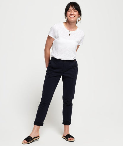 Ladies Superdry City Chino Pant - Midnight Navy
