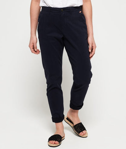 Ladies Superdry City Chino Pant - Midnight Navy