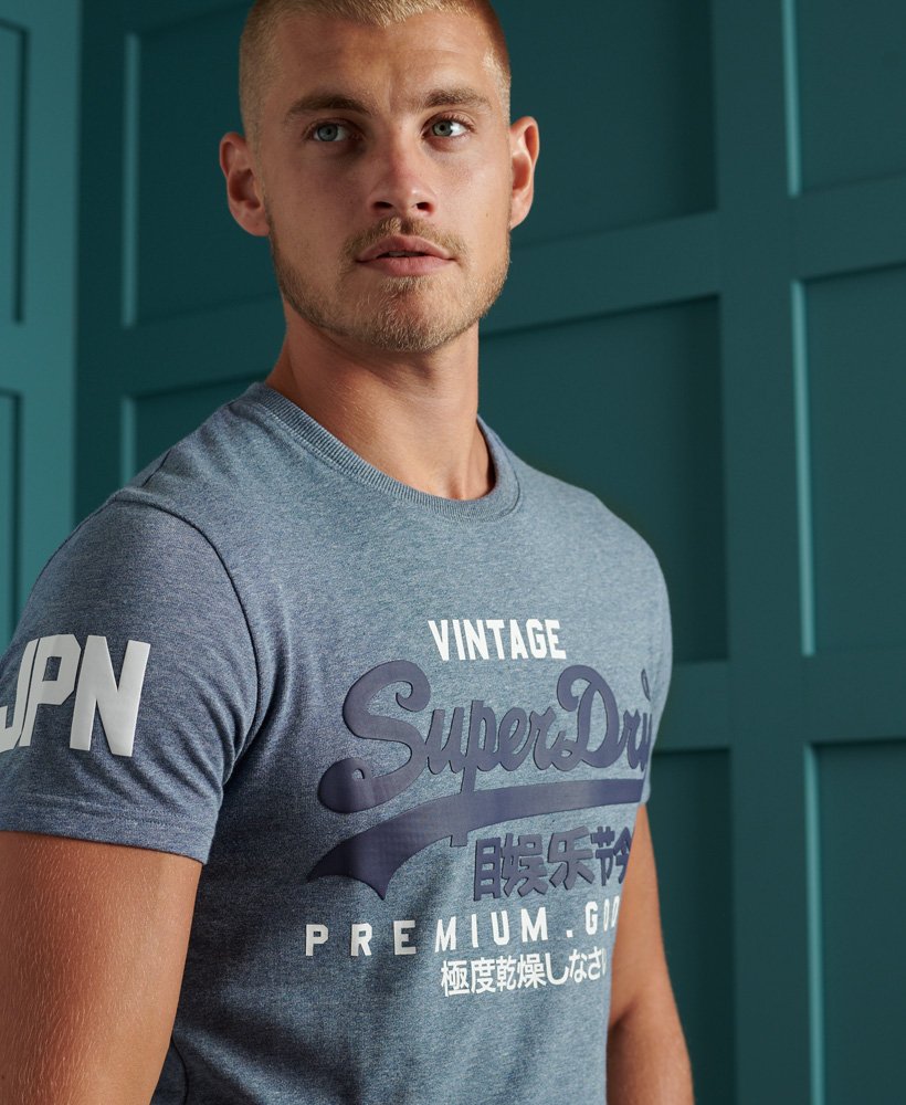 Superdry Vintage Logo T-Shirt - Tois Blue Heather