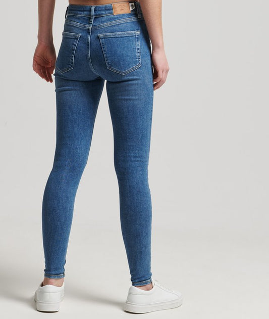 Ladies Superdry Vintage High Rise Skinny Jean - Mid Indigo Used