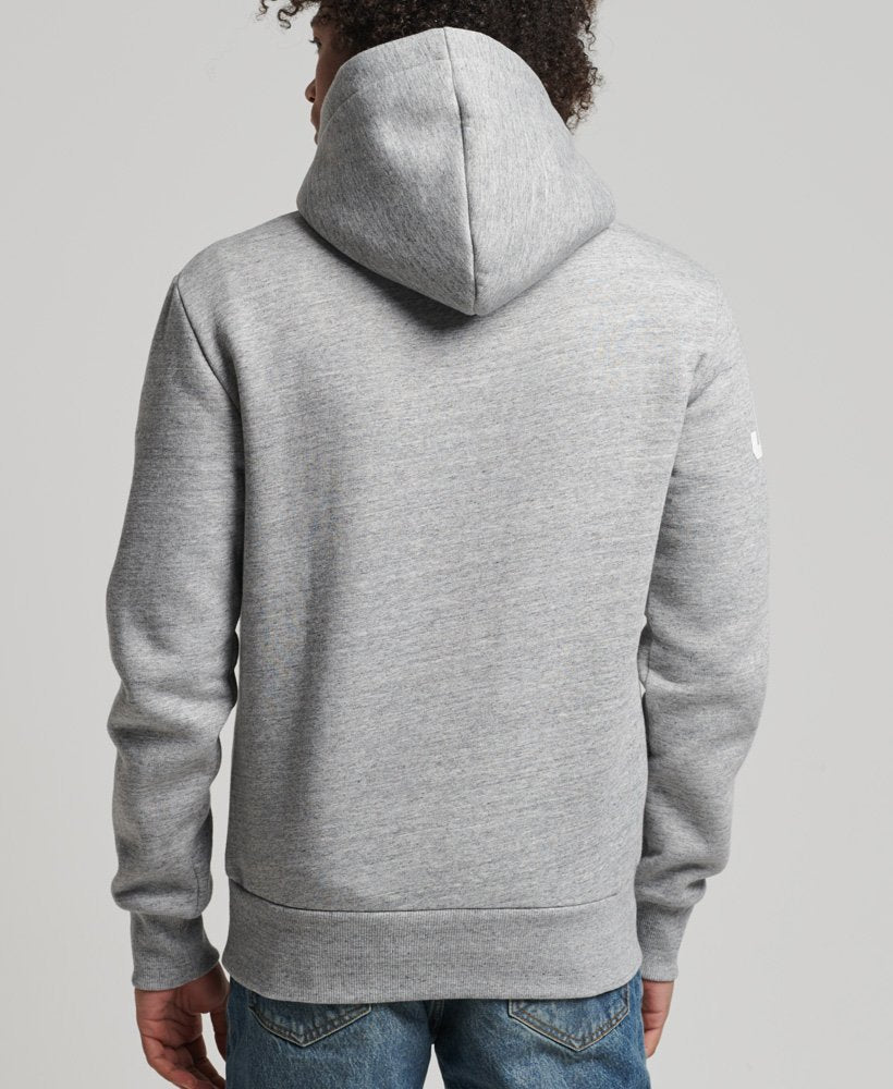 Superdry Organic Cotton Vintage Logo Hoodie - Grey Marl