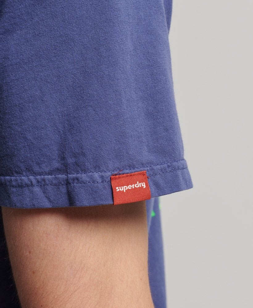 Superdry Vintage Logo Neon T-Shirt - Frontier Blue