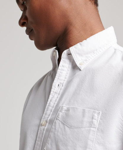 Superdry Vintage Oxford Long Sleeve Shirt - Optic