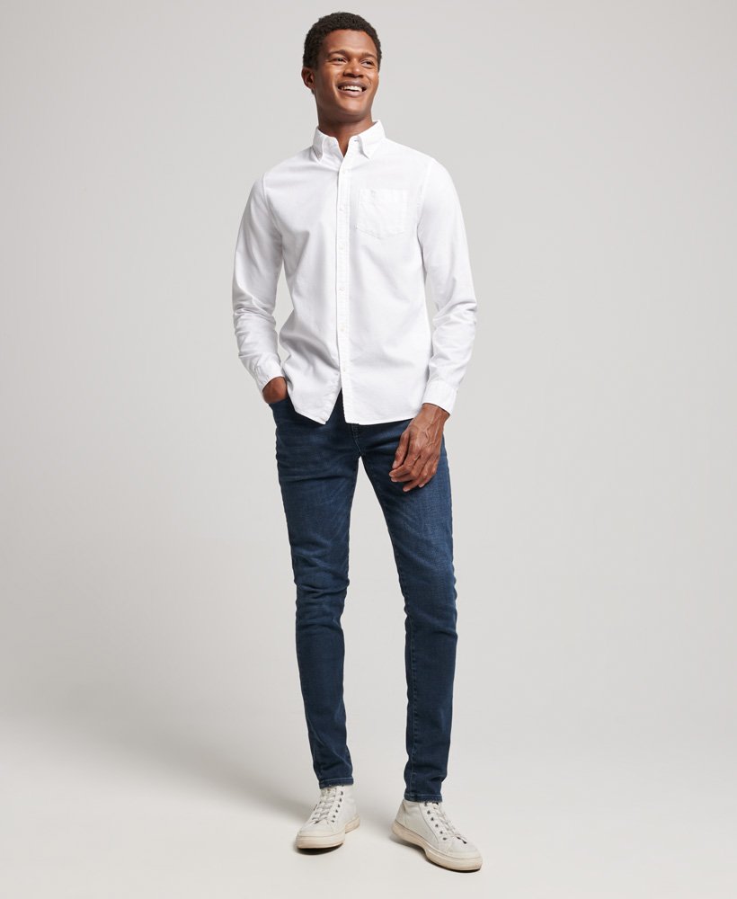 Superdry Vintage Oxford Long Sleeve Shirt - Optic