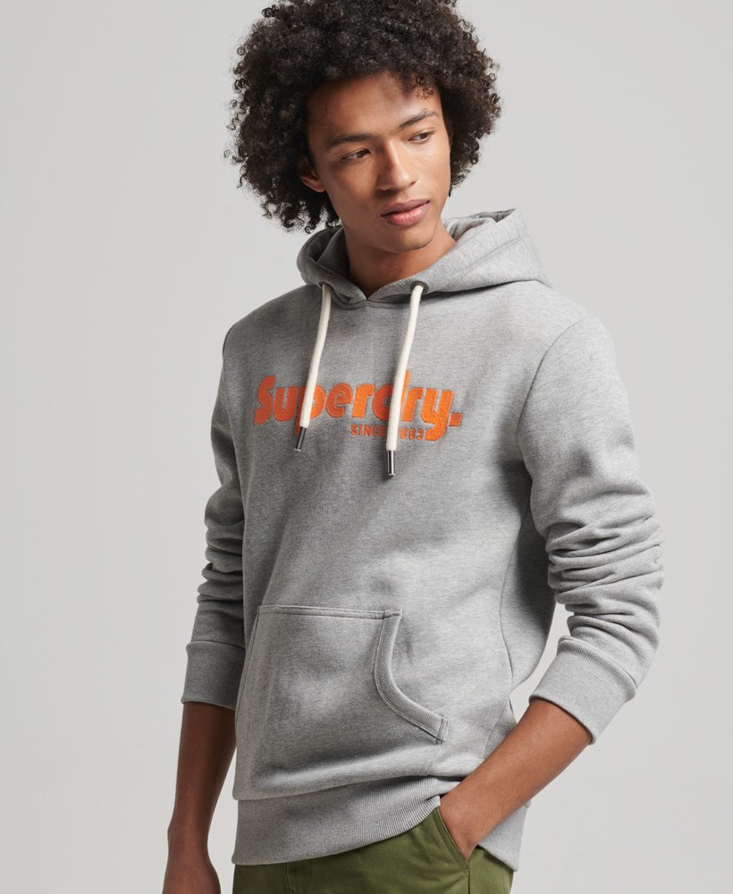 Superdry Vintage Terrain Classic Hoodie - Grey Grit