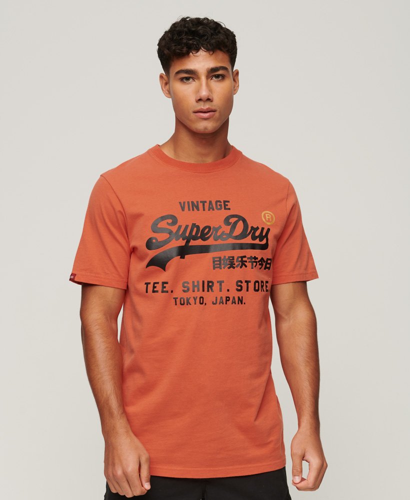 Superdry Vintage Logo Store Classic T-Shirt - Havana Orange