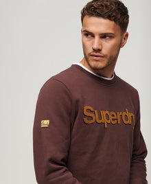 Superdry Core Logo Classic Sweatshirt - Rich Deep Burgundy