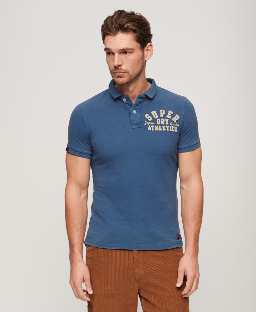 Superdry Vintage Athletic Polo Shirt - Voltage Blue