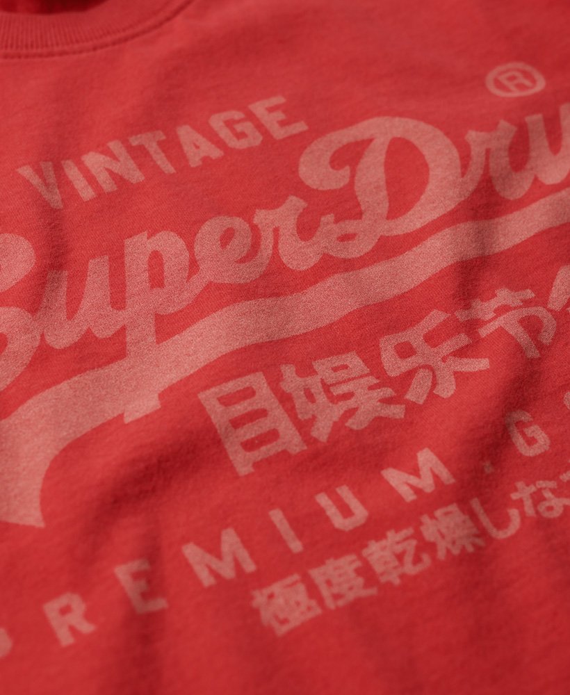 Superdry Vintage Logo Heritage T-Shirt - Ferra Red Marl