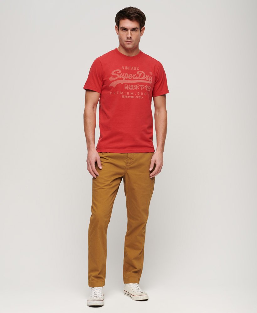 Superdry Vintage Logo Heritage T-Shirt - Ferra Red Marl