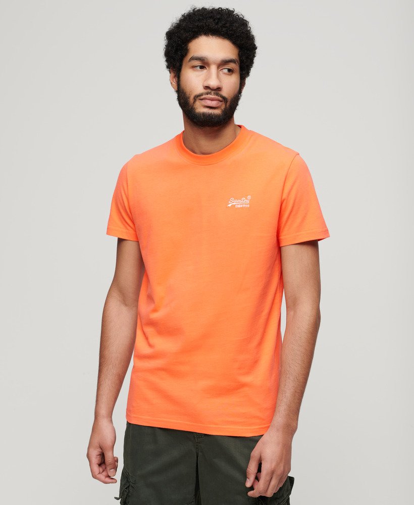 Superdry Organic Cotton Essential Logo T-Shirt - Sunburst Coral