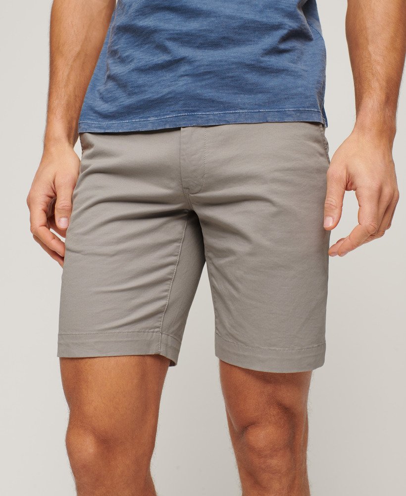 Superdry Stretch Chino Shorts - Dove Grey