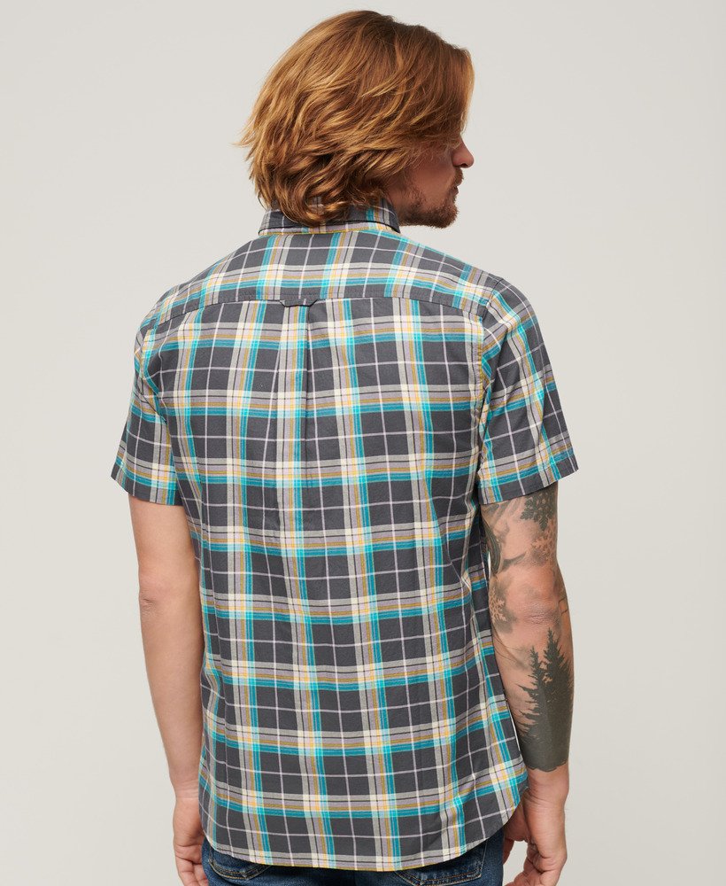 Superdry Short Sleeve Lightweight Check Shirt Shirt - Navy Check