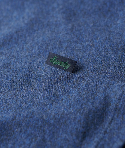 Superdry Cotton Essential Logo Embroidered T-Shirt - Bright Blue Marl